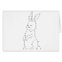 Happy Easter Bunny Art Greeting Card