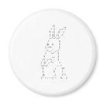 Happy Easter Bunny Art Refrigerator Magnet