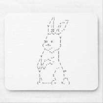 Happy Easter Bunny Art Mouse Pads