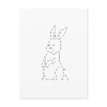 Happy Easter Bunny Art Post Cards