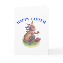 Happy easter bunny card
