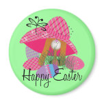 Happy Easter Bunny Fridge Magnet