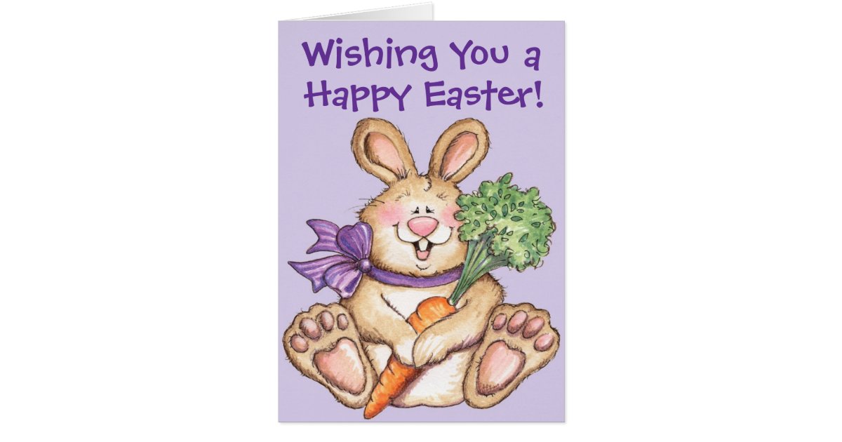 Happy Easter Bunny - Greeting Card | Zazzle