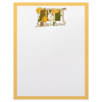 Happy Easter Bunny Customized Letterhead