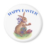 Happy easter bunny fridge magnets