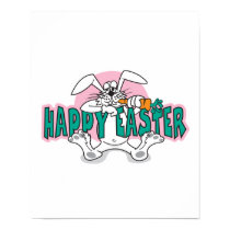 happy easter bunny rabbit posters