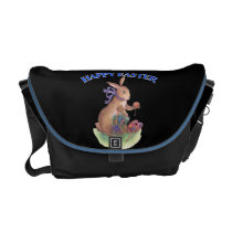 Happy easter bunny Rickshaw Messenger Bag