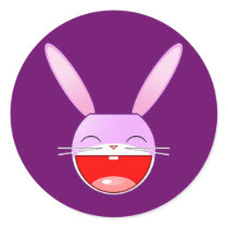 Happy Easter Bunny stickers