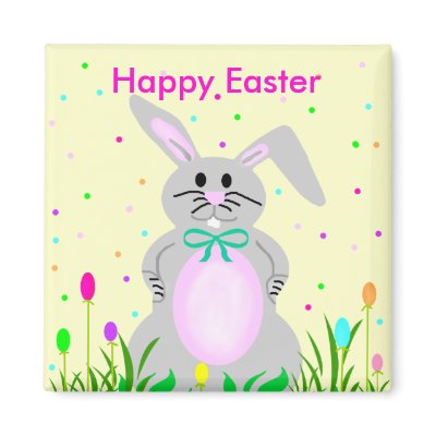 Happy Easter Bunny template magnet by marcya7