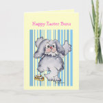 Happy Easter Buns Cute Funny Greeting Cards card