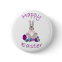 Happy Easter Button by calroofer Happy Easter Button