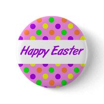 Happy Easter Button by mariannegilliand Happy Easter Button
