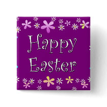 Happy Easter buttons by JustParties Happy Easter buttons