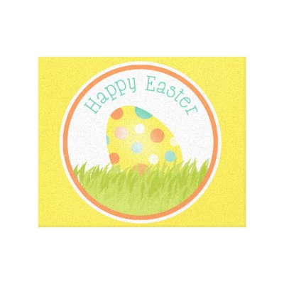 Happy Easter Gallery Wrapped Canvas