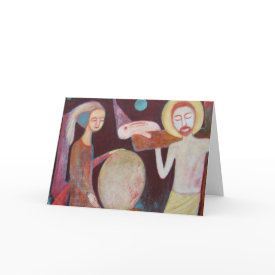 Happy Easter Card - Design from an original painting by Cathie Joy Young.