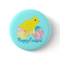 Happy Easter Chick buttons by totallypainted Happy Easter Chick buttons