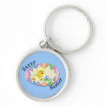 Happy Easter Chick Keychain
