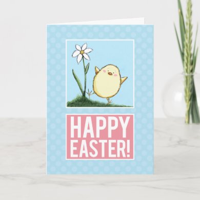 Happy Easter Chick Card