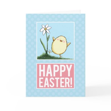 Happy Easter Chick Card