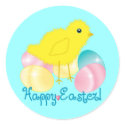 Happy Easter Chick stickers