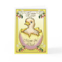 Happy Easter chick with egg, for Mom and Dad cards by moonlake Happy Easter chick with egg, for Mom and Dad cards