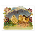 Happy Easter Chicks Vintage postcards