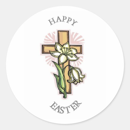 Happy Easter! Classic Round Sticker Zazzle