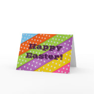 Happy Easter Colorful Ribbon Card card