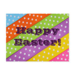 Happy Easter Colorful Ribbon Post Cards