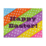 Happy Easter Colorful Ribbon Post Cards