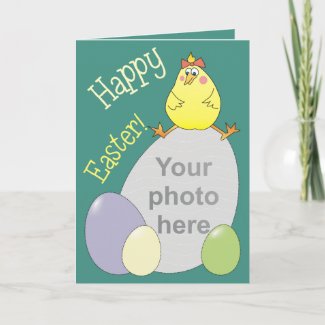 Happy Easter Custom Photo Frame Family Cards