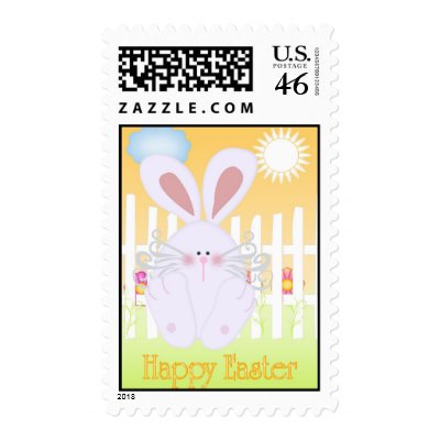 Happy Easter Cute as a Bun Postage