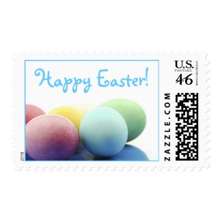 Happy Easter Decorated Eggs Stamps stamp