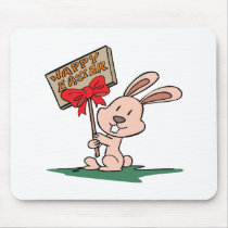 "Happy Easter" Easter bunny mousepads by Eholidayz "Happy Easter" Easter bunny mousepads