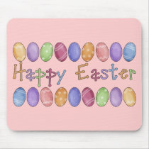 Happy Easter - Easter Egg Border Tees and Gifts mousepads by naturetees Happy Easter - Easter Egg Border Tees and Gifts mousepads
