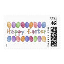 Happy Easter - Easter Egg Border Tees and Gifts postage by naturetees Happy Easter - Easter Egg Border Tees and Gifts postage