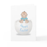 Happy Easter Egg Baby Boy Greeting Card