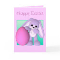 Happy Easter Egg Bunny Card