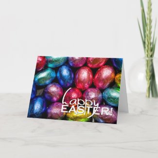 Happy Easter Foil Chocolates card