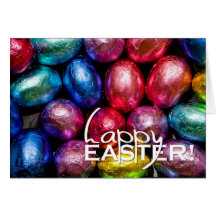 Happy Easter Foil Chocolates Card