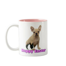 Happy Easter French bulldog mug