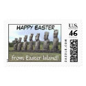 Happy Easter, from Easter Island! postage