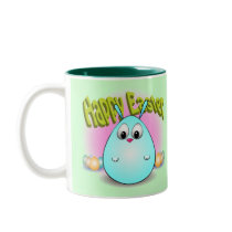Happy Easter from giggleBunny mugs by cartoosh Happy Easter from giggleBunny mugs