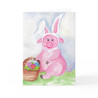 Happy Easter from the Easter Pig Card