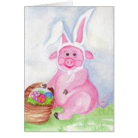 Happy Easter from the Easter Pig Card