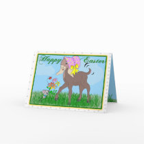 Happy Easter Goat Card
