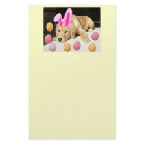 Happy Easter Golden Retriever Stationery