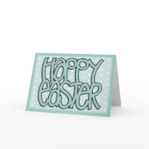 Happy Easter green dot Card