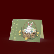 Happy Easter Greeting Card Custom or Blank Card