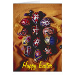 Happy Easter Greeting Card~Decorative Easter Eggs